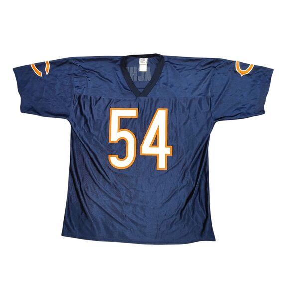 (FLAWS) NFL Team Apparel Brian Urlacher Chicago Bears. Football Jersey XL Blue - Picture 1 of 13